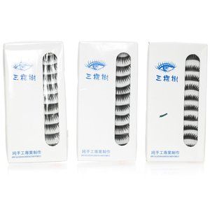 NIB Special Handmade Eyelashes #003 Black 3 Boxes (30 lashes)